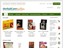 Tablet Screenshot of herbalcureindia.com